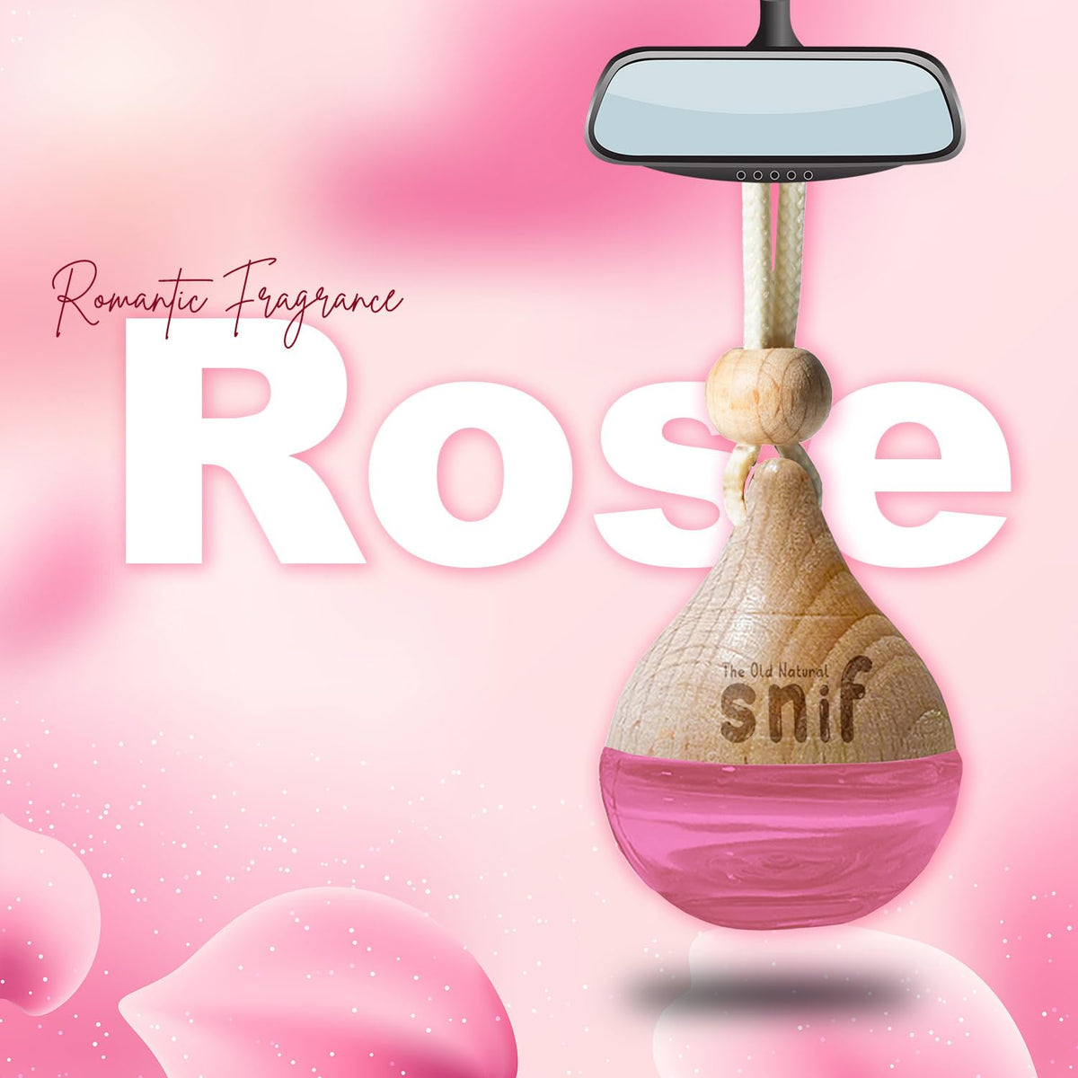 Plum Rose Hanging Pod Car Perfume