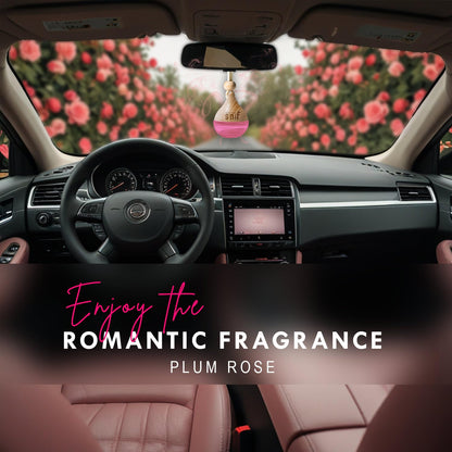Plum Rose Hanging Pod Car Perfume