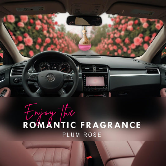Plum Rose Hanging Pod Car Perfume