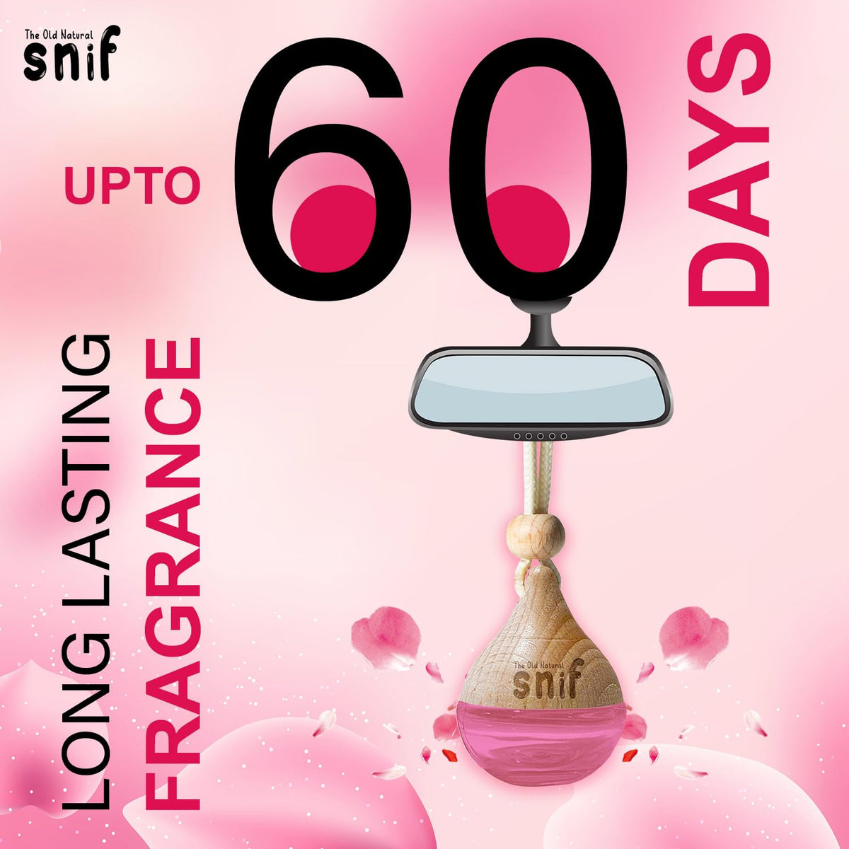 Plum Rose Hanging Pod Car Perfume
