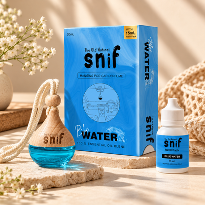 Blue Water Hanging Pod Car Perfume