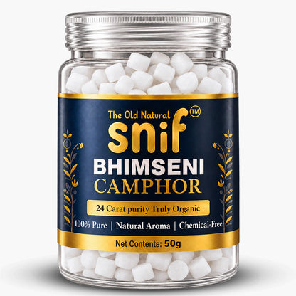 Snif Bhimseni Camphor Aroma Gift Pack with Electric Burner | 2 x 50g