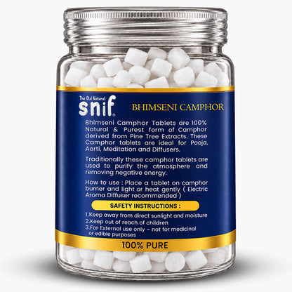 Snif Bhimseni Camphor Aroma Gift Pack with Electric Burner | 2 x 50g