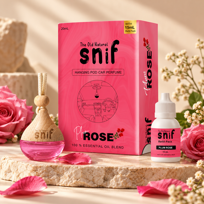 Plum Rose Hanging Pod Car Perfume