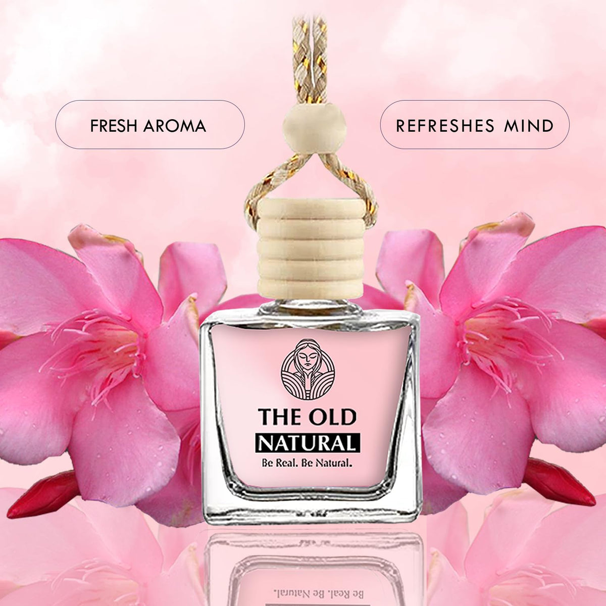 The Old Natural Moods Car Freshener 10ml | Natural Essential Oil Hanging Car Perfume