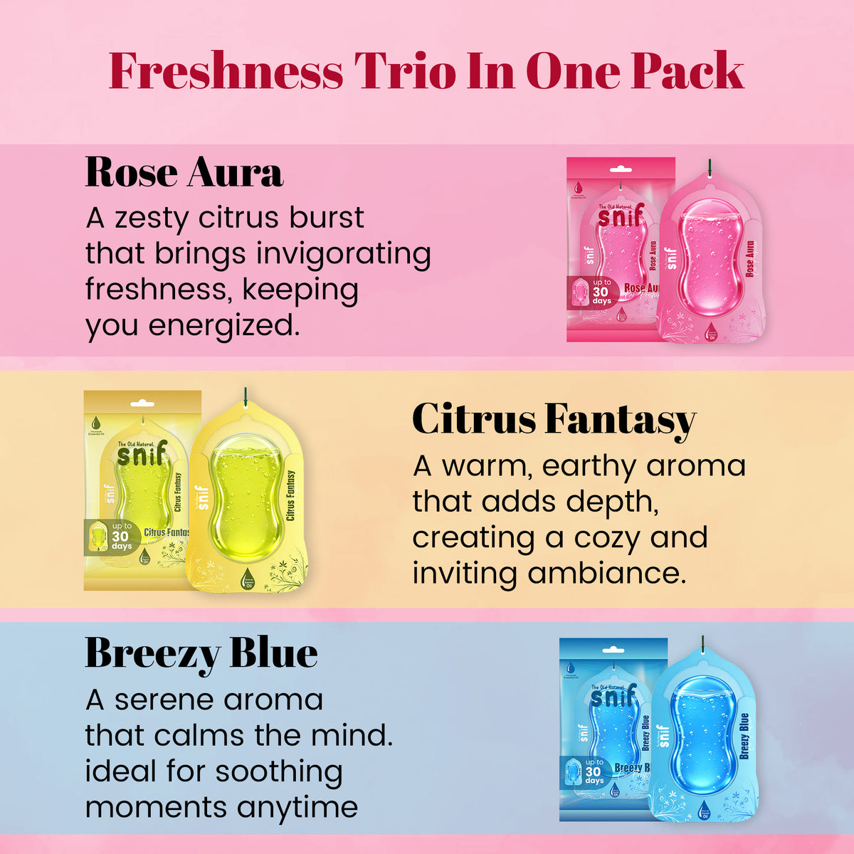 Rose Aura Car Freshener