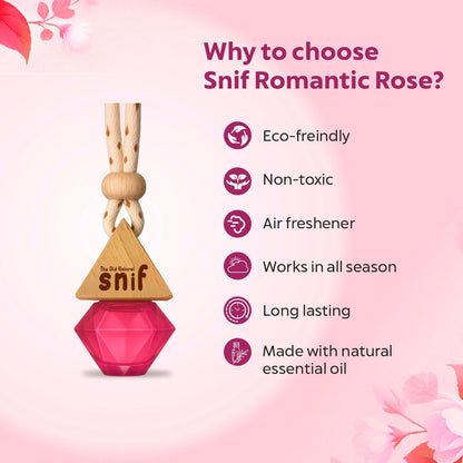 Romantic Rose Hanging Pod Car Perfume