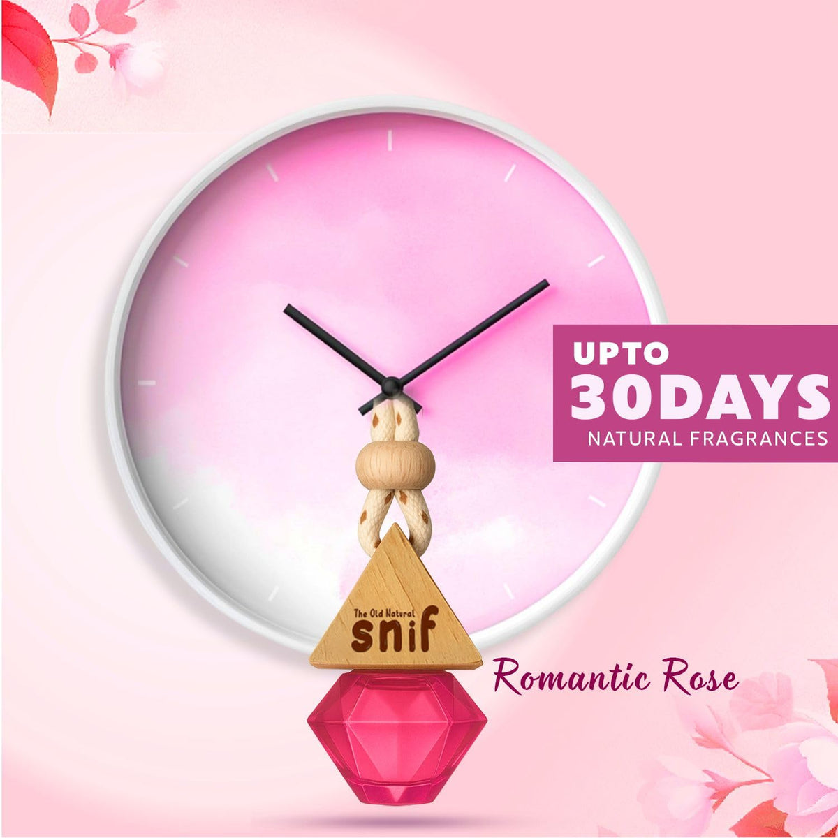 Romantic Rose Hanging Pod Car Perfume