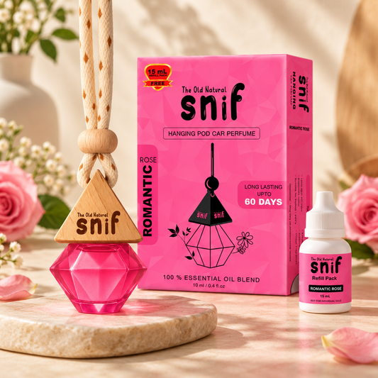 Romantic Rose Hanging Pod Car Perfume