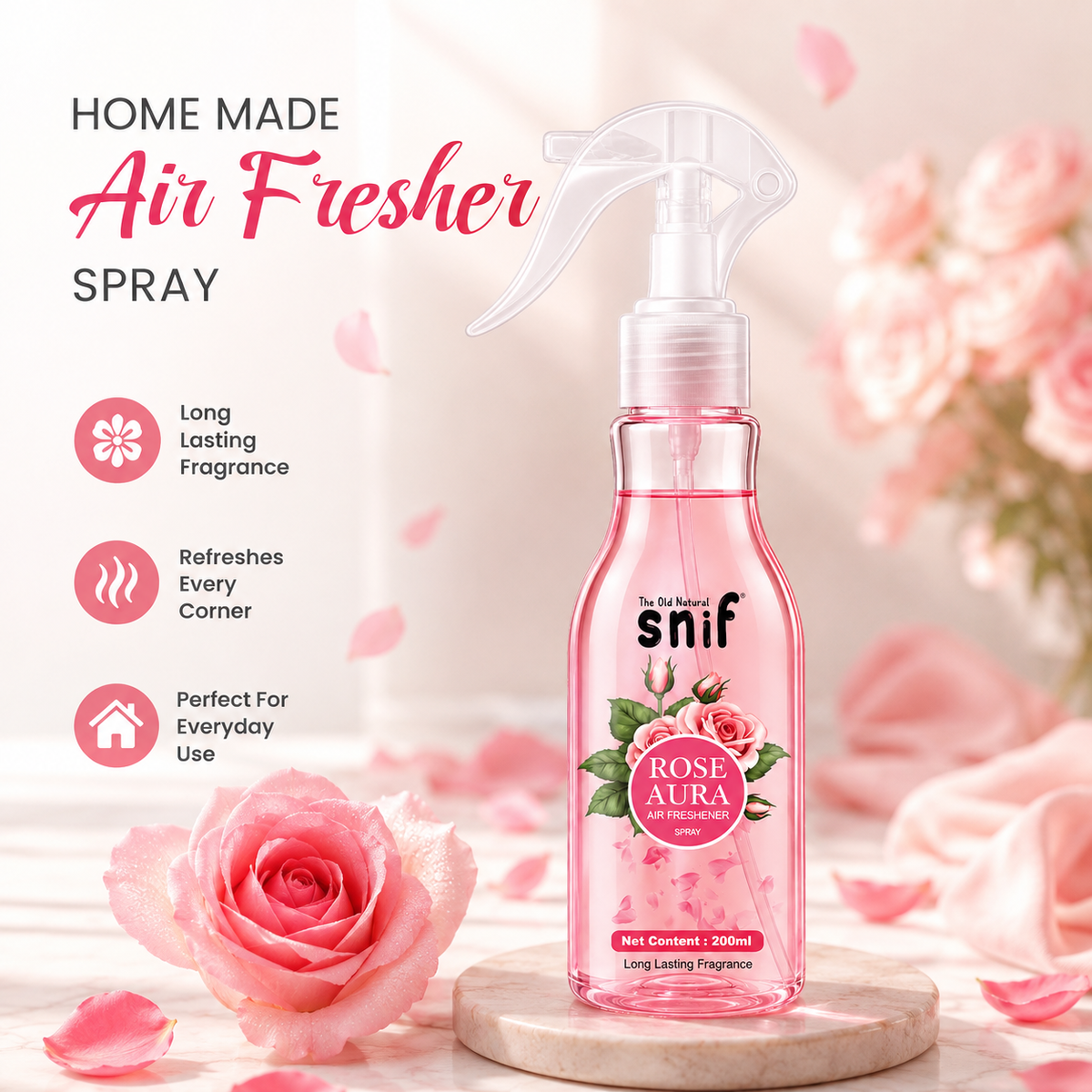 Rose Aura Air Freshener Spray