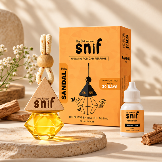 Sandal Twig Hanging Pod Car Perfume