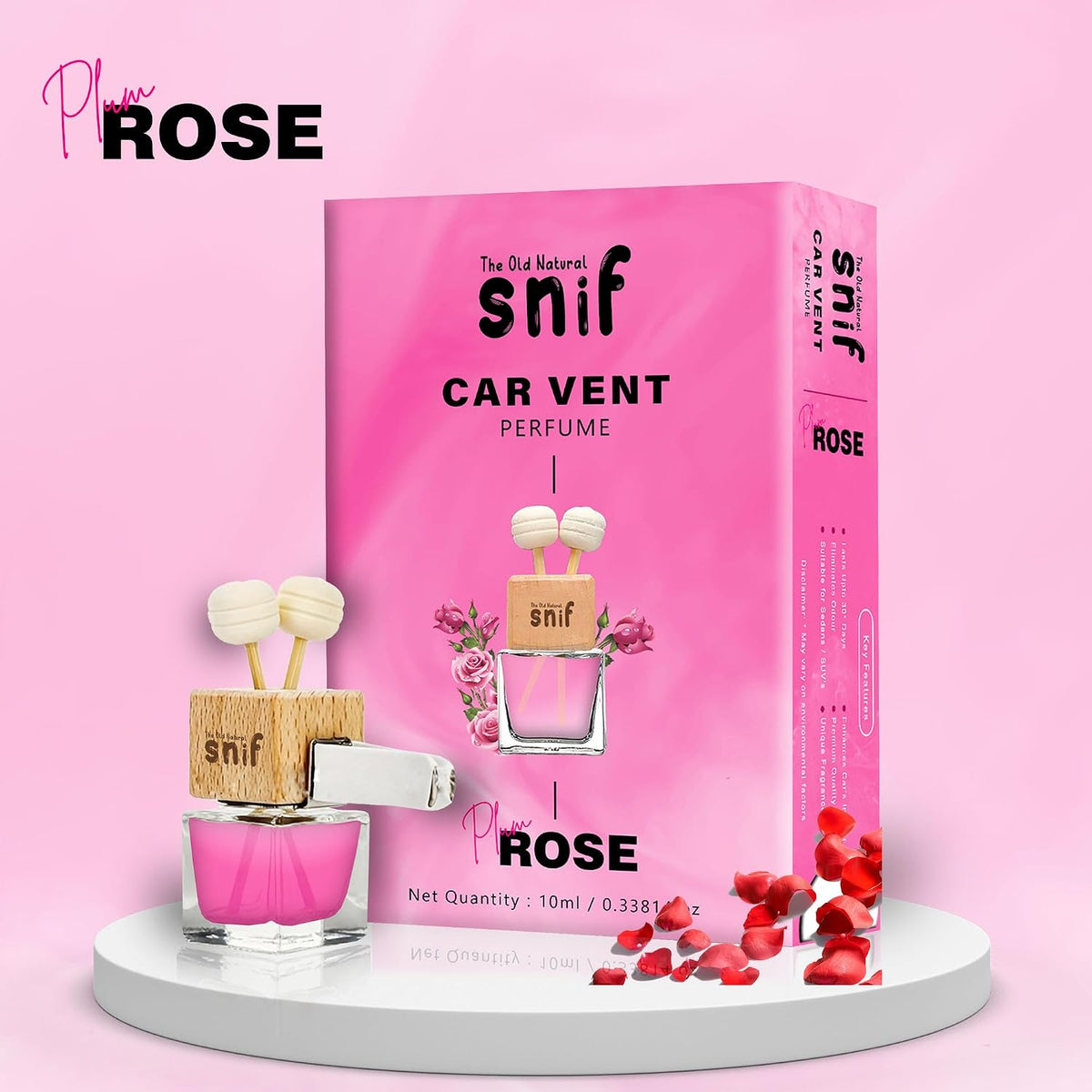 Plum Rose Car Vent Perfume