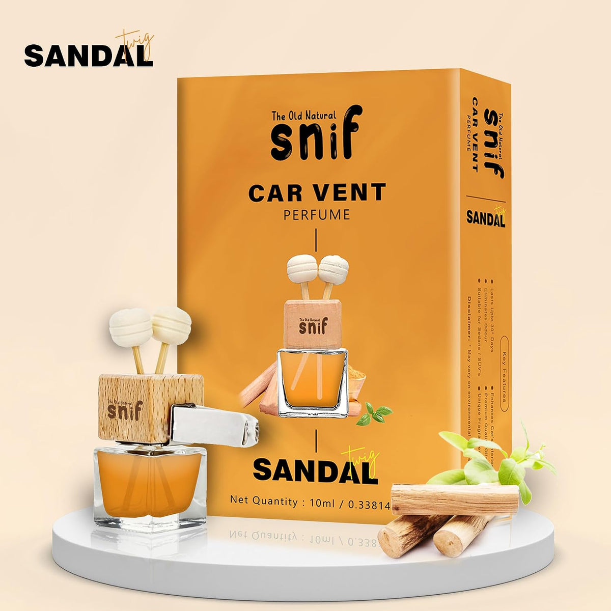 Sandal Twig Car Vent Perfume