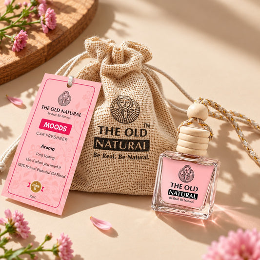 The Old Natural Moods Car Freshener 10ml | Natural Essential Oil Hanging Car Perfume