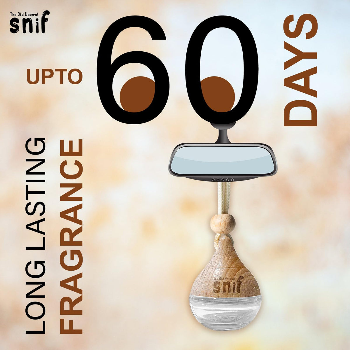 White Oudh Hanging Pod Car Perfume