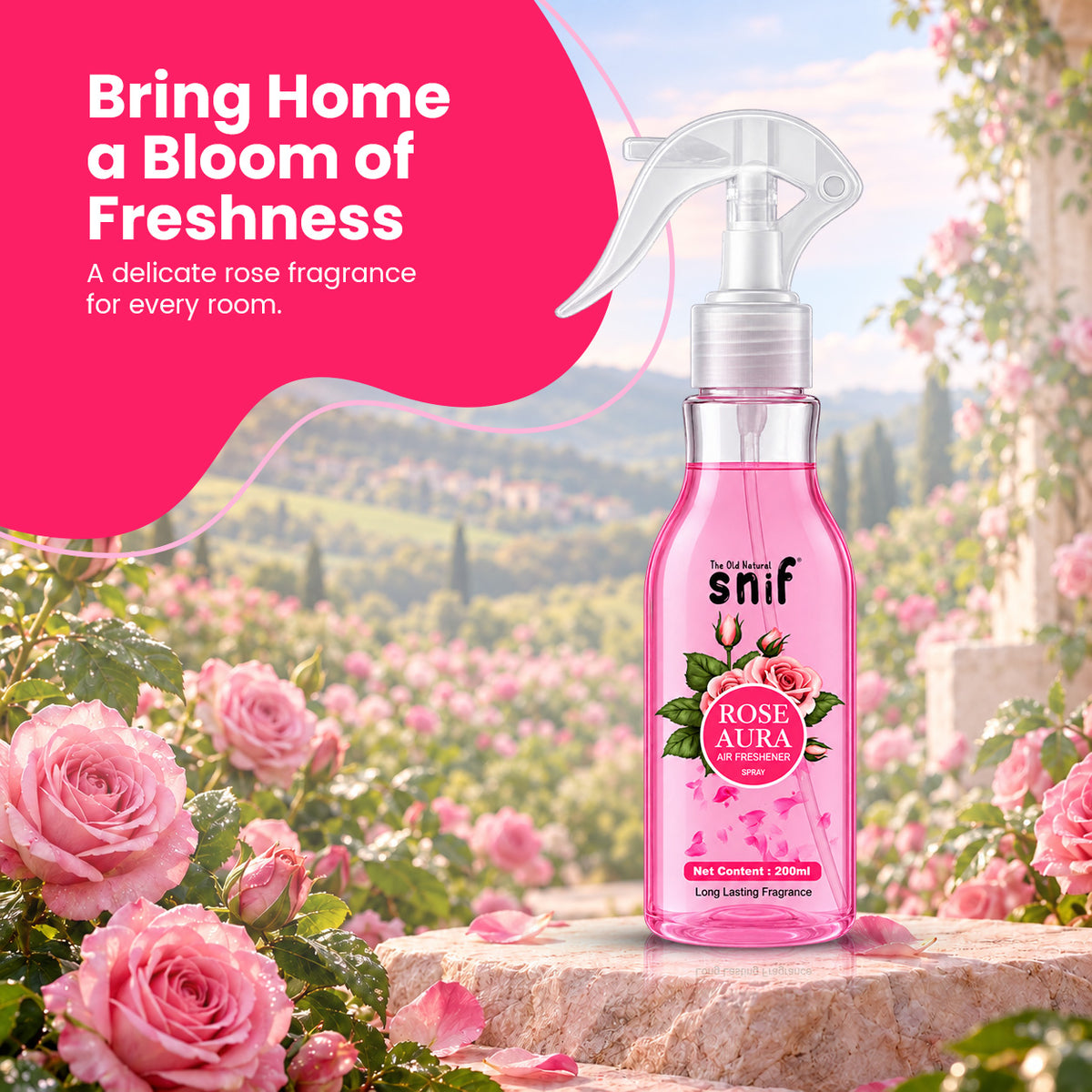 Rose Aura Air Freshener Spray